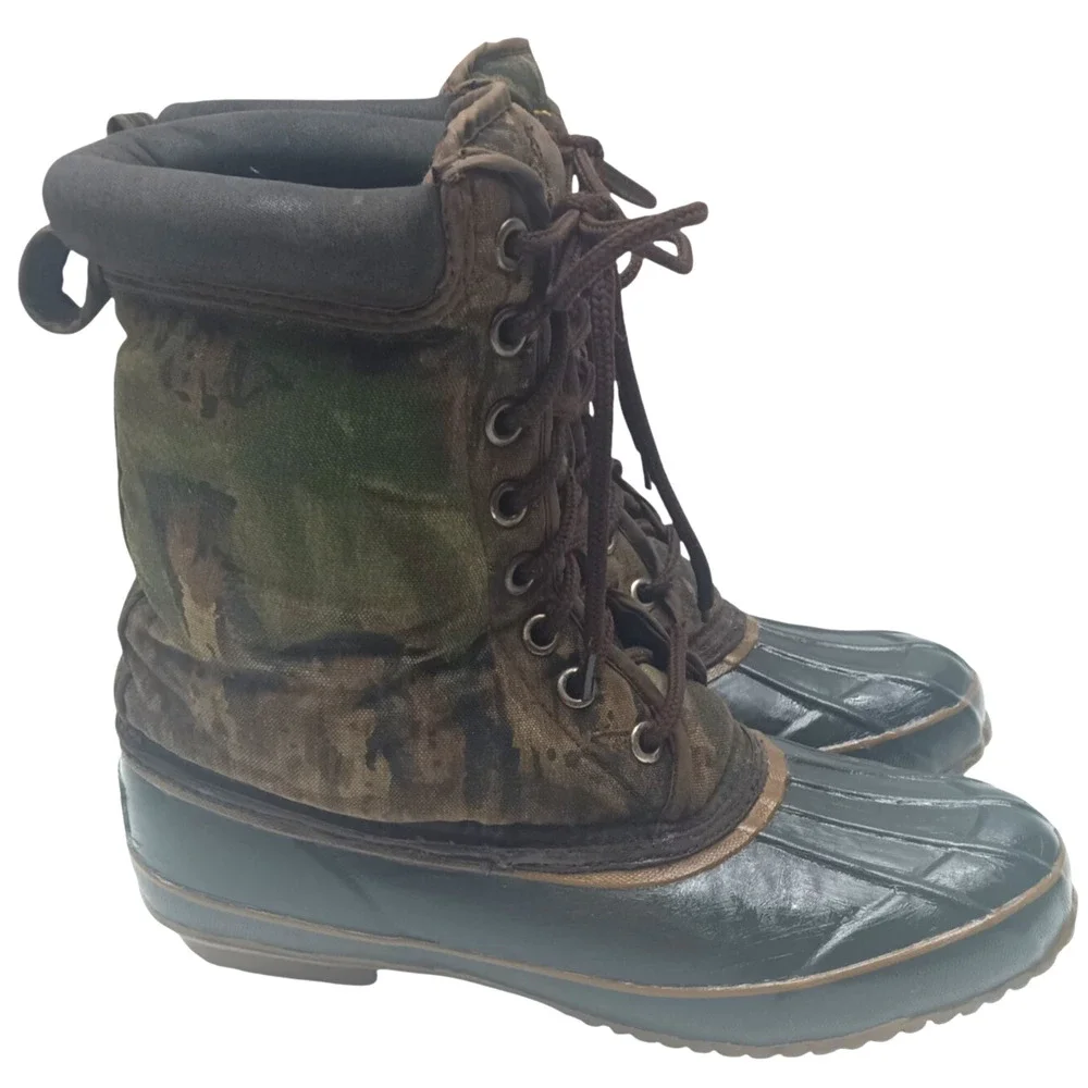 THERMOLITE‎ REAL TREE Camo Boots Camouflage Steel Shank / Men's Size: 8